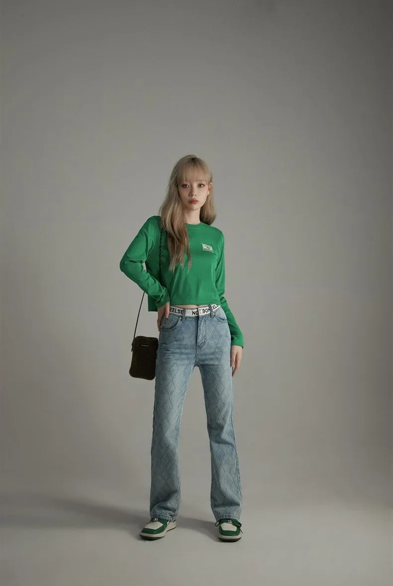 Label Point Casual Tops