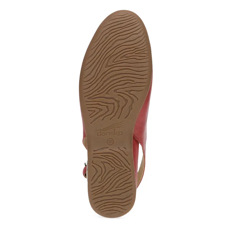 Lea Sling-Back Ballet Flat in Red