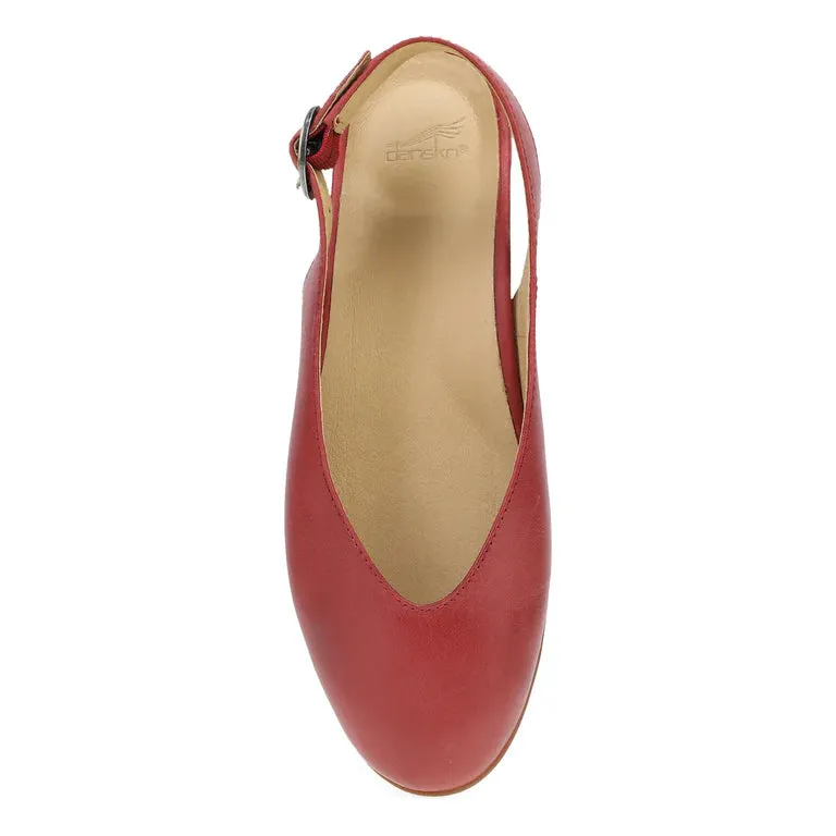 Lea Sling-Back Ballet Flat in Red