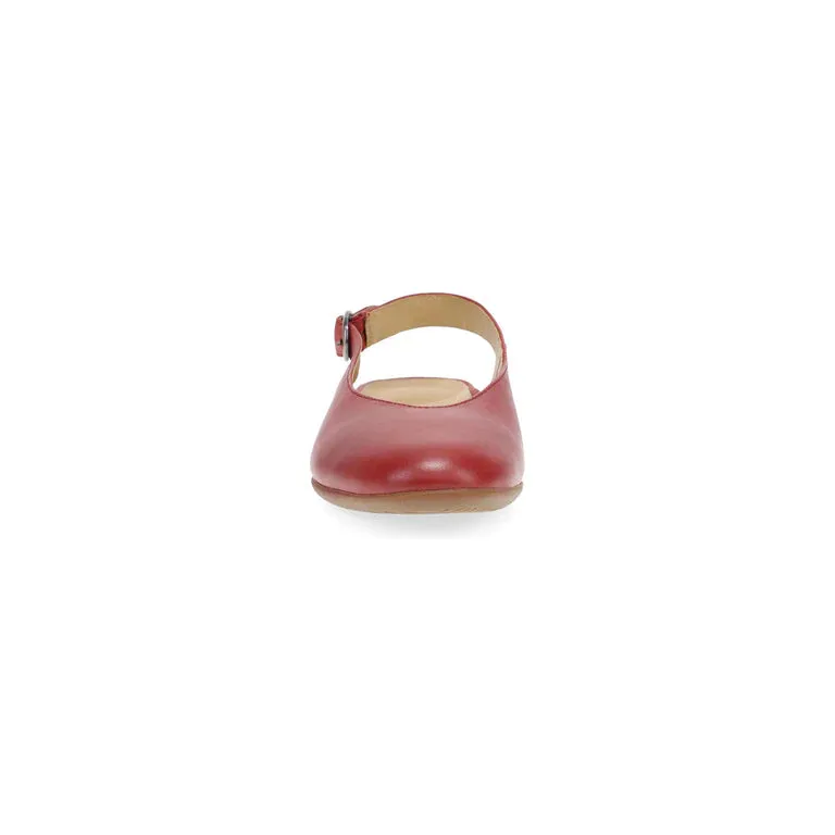 Lea Sling-Back Ballet Flat in Red