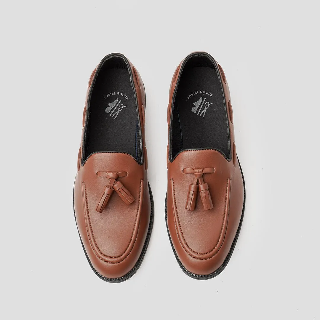 Loafers Slippers Cognac RL Series