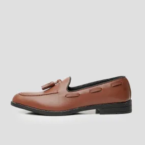 Loafers Slippers Cognac RL Series