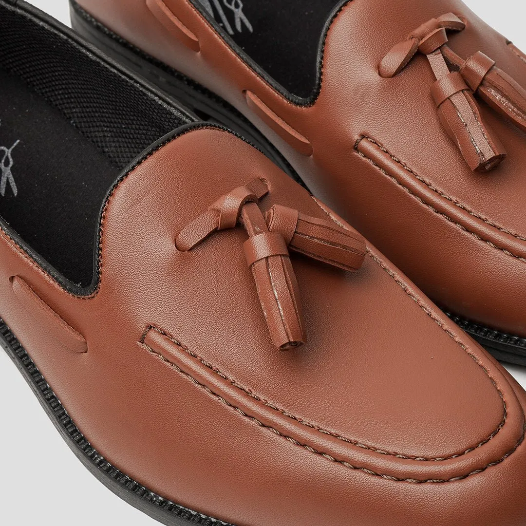 Loafers Slippers Cognac RL Series