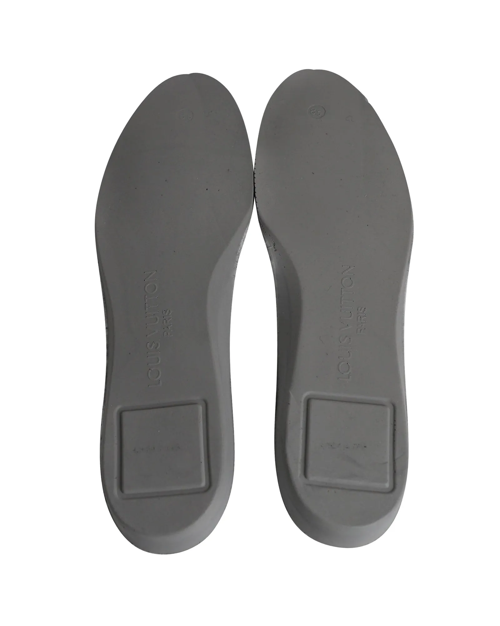 Louis Vuitton Low Top Sneakers in Grey Wool