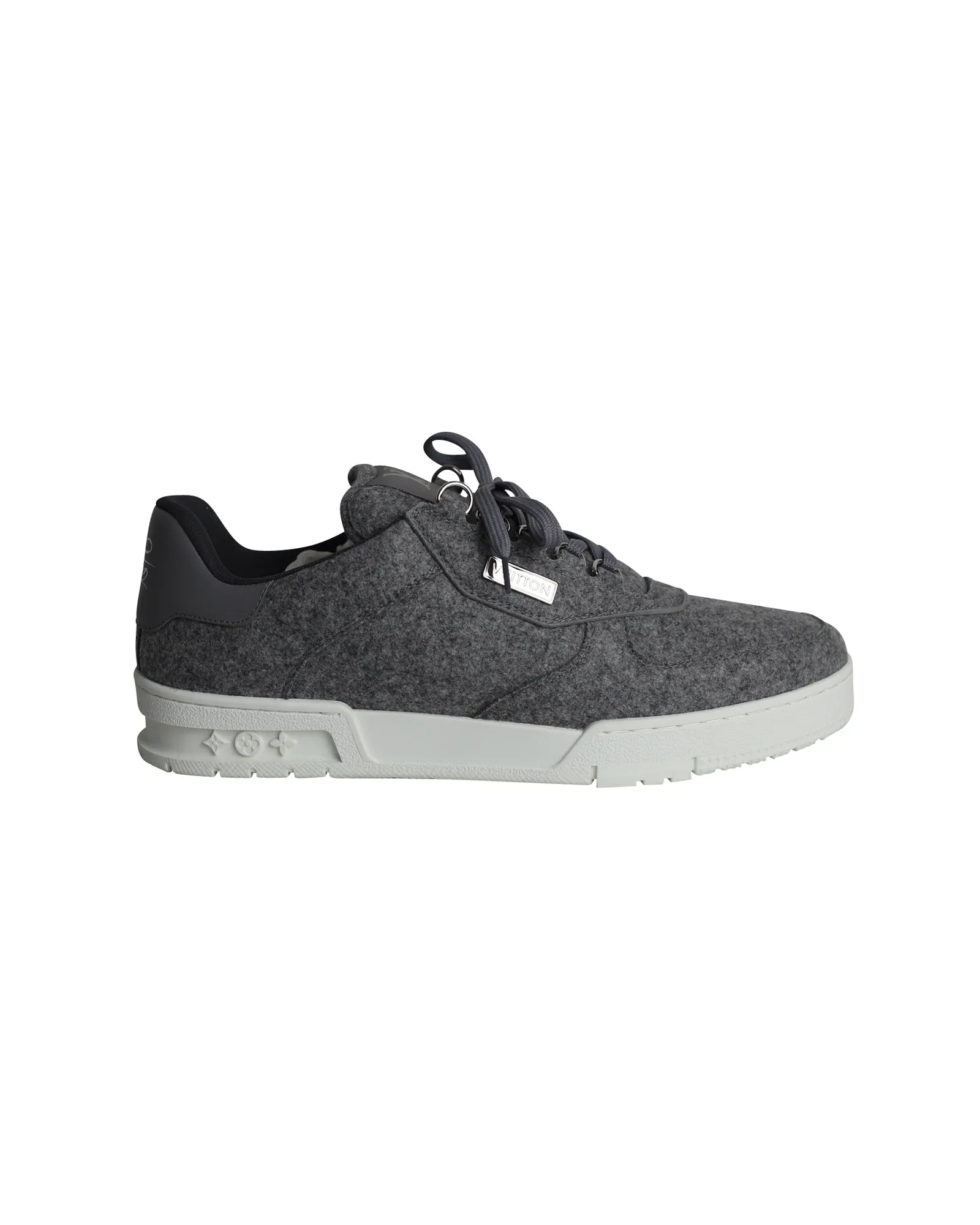 Louis Vuitton Low Top Sneakers in Grey Wool