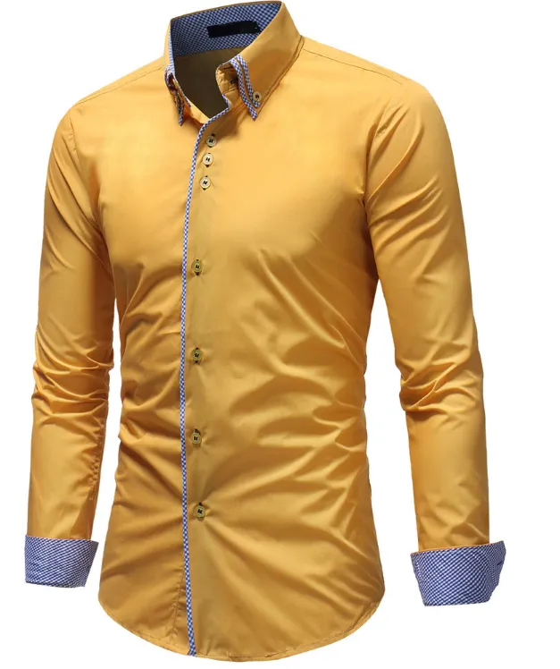 Men's Autumn/Spring Long Sleeved Shirt