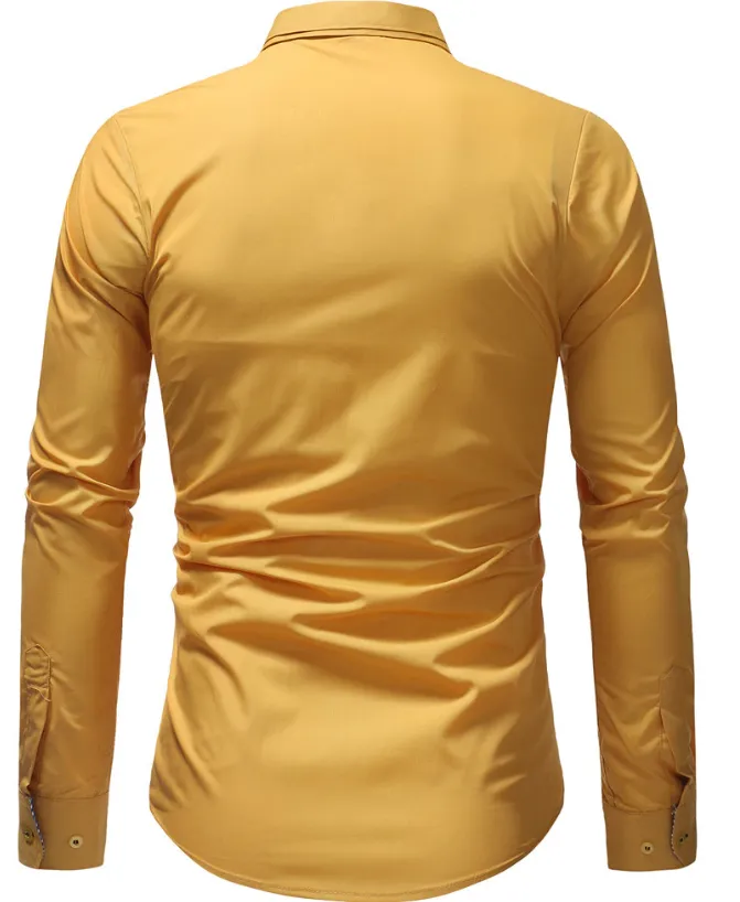 Men's Autumn/Spring Long Sleeved Shirt