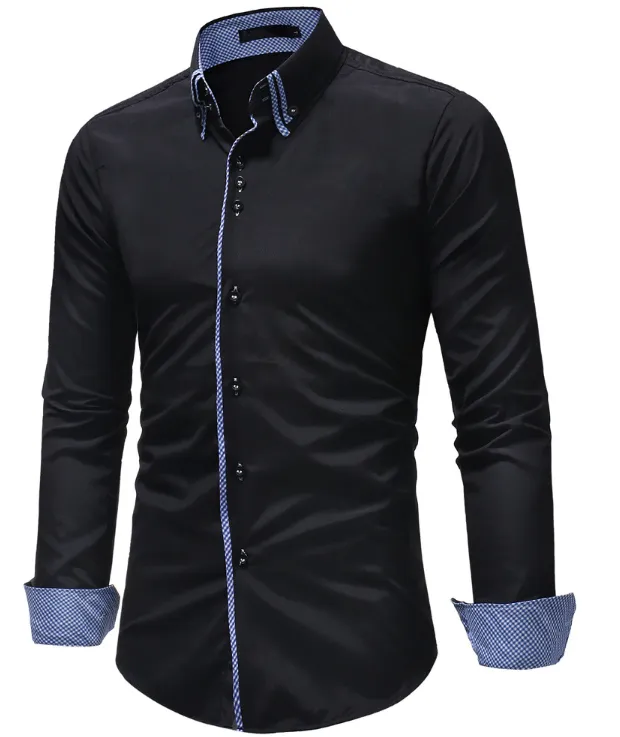 Men's Autumn/Spring Long Sleeved Shirt