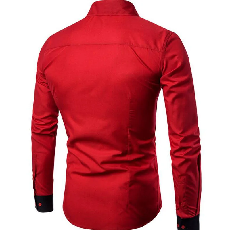 Men's Autumn/Winter Casual Cotton Long Sleeved Shirt