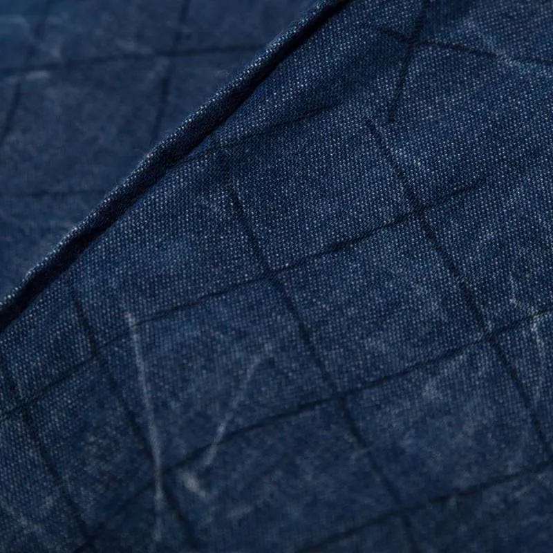 Men's Casual Long Sleeved Denim Shirt | Plus Size