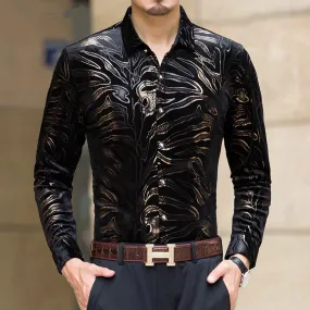 Men's Casual Long Sleeved Shirt | Plus Size