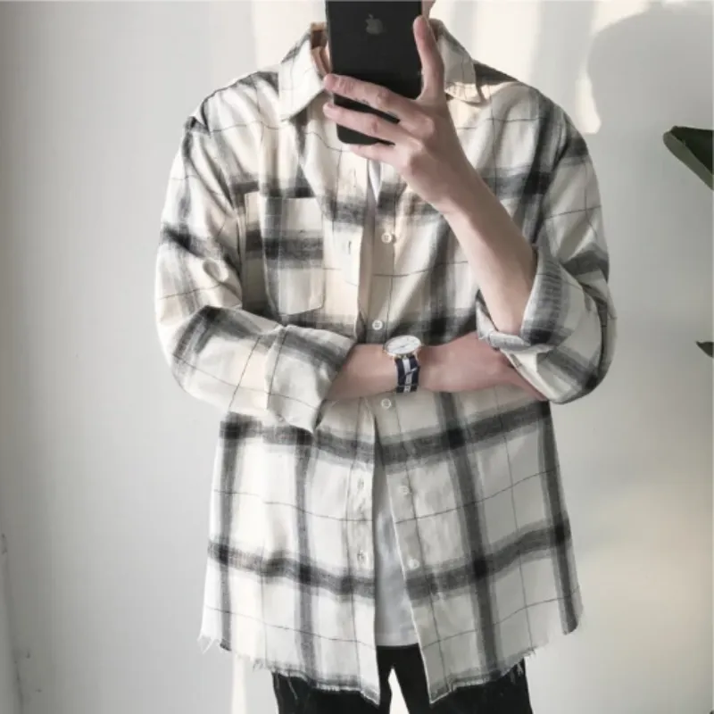 Men's Casual Plaid Flannel Shirt