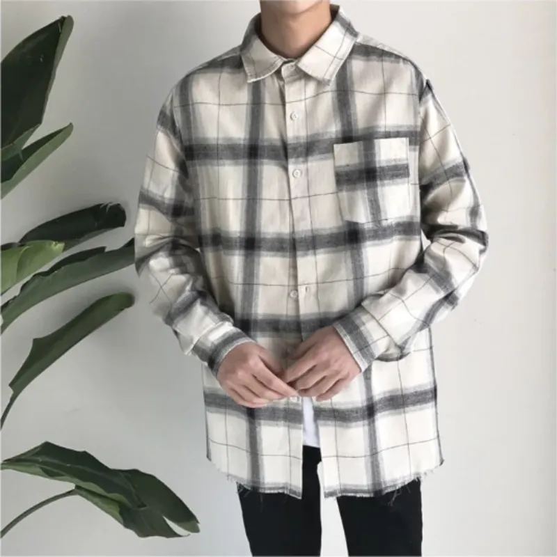 Men's Casual Plaid Flannel Shirt