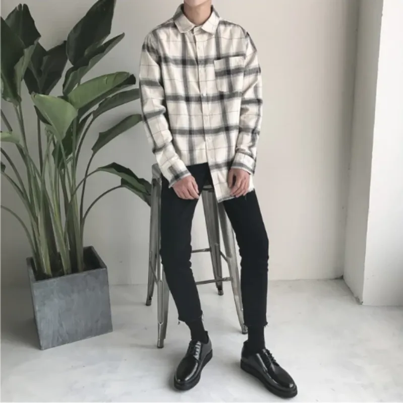 Men's Casual Plaid Flannel Shirt