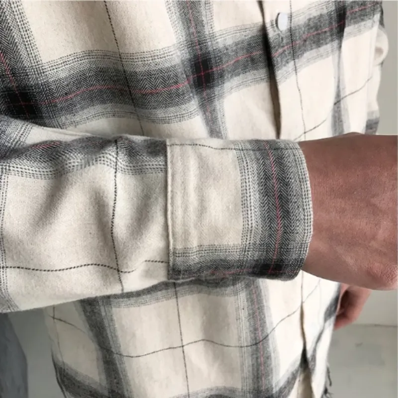 Men's Casual Plaid Flannel Shirt