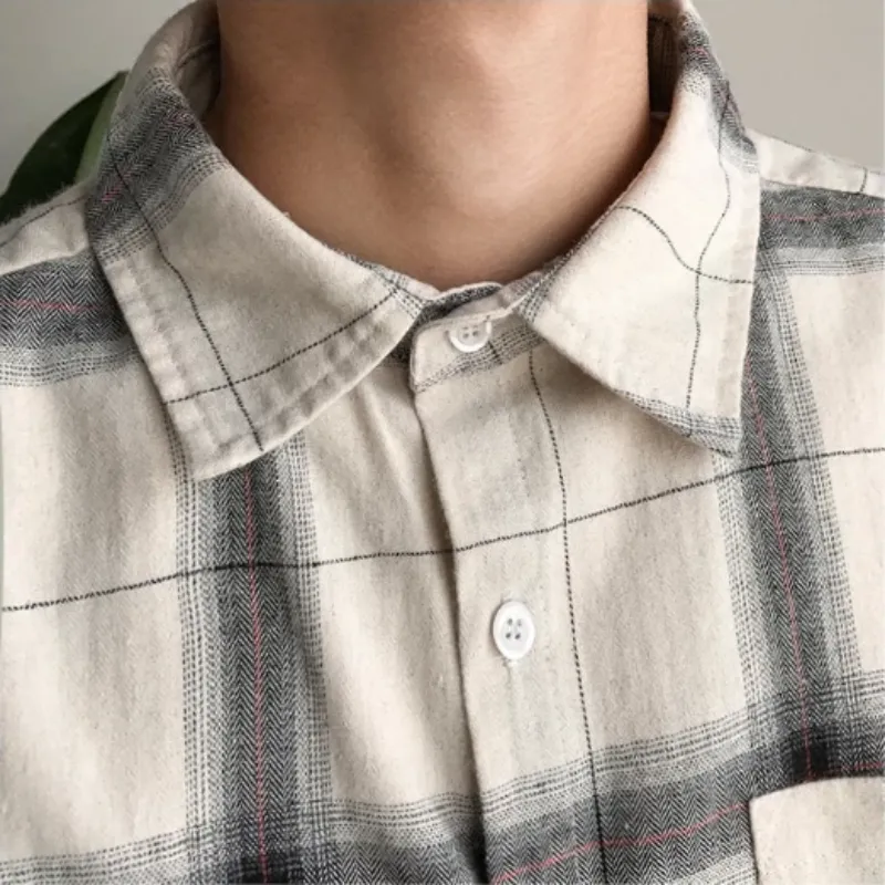 Men's Casual Plaid Flannel Shirt