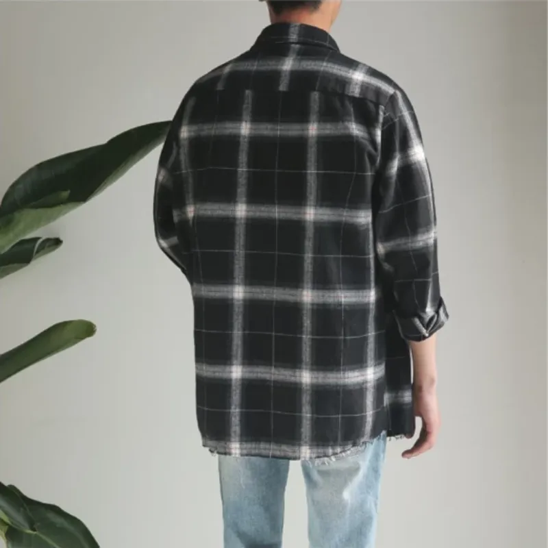 Men's Casual Plaid Flannel Shirt