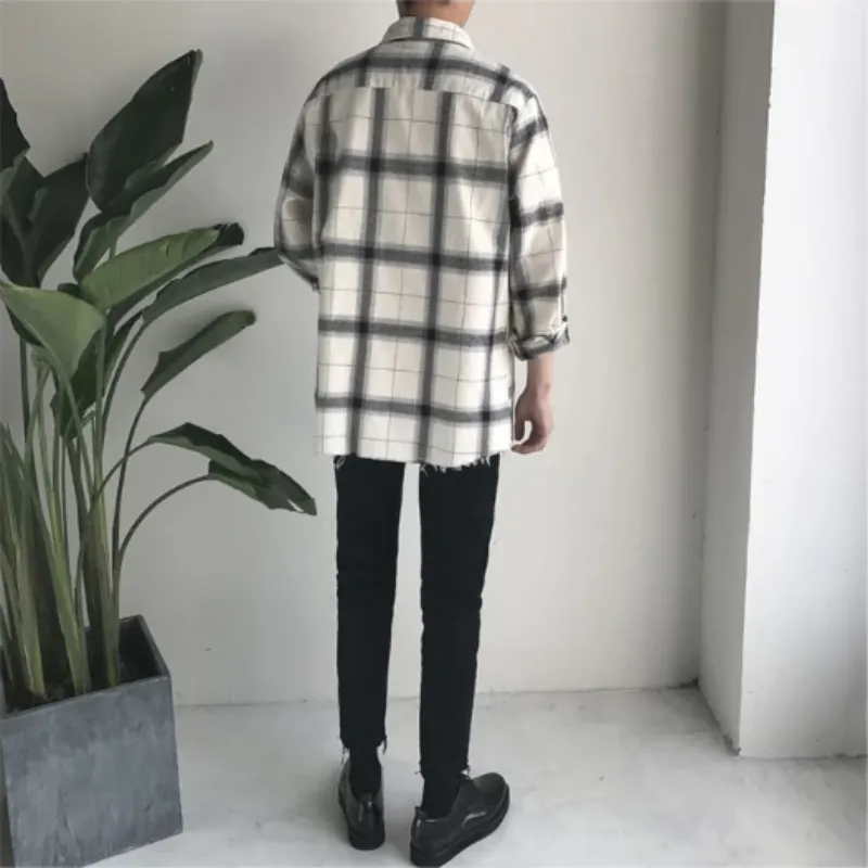 Men's Casual Plaid Flannel Shirt
