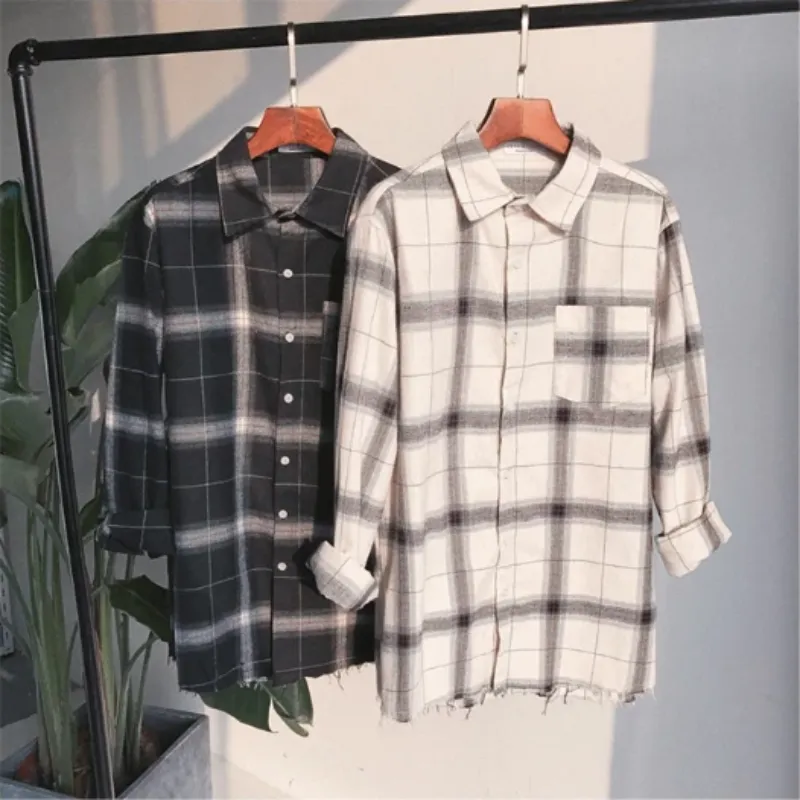 Men's Casual Plaid Flannel Shirt