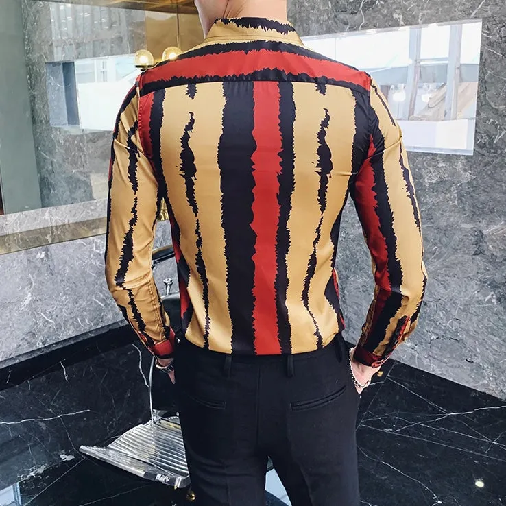 Men's Long Sleeved Slim Fit Shirt