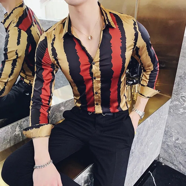 Men's Long Sleeved Slim Fit Shirt