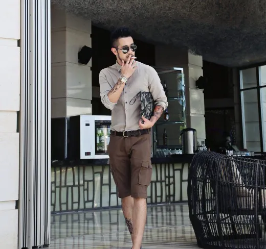 Men's Spring & Autumn Cotton Shirt