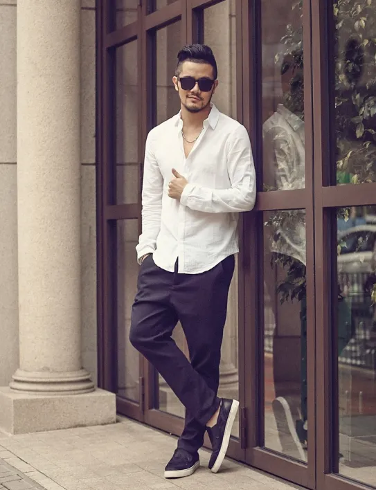 Men's Spring & Autumn Cotton Shirt