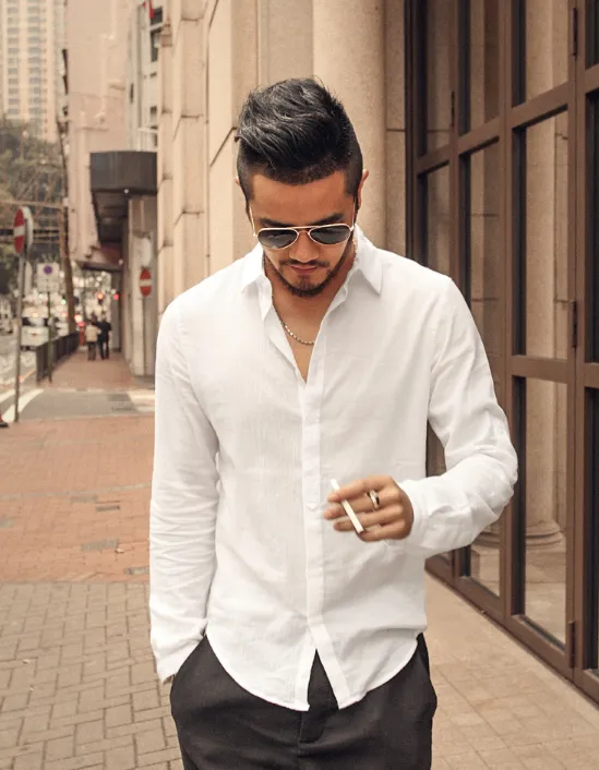 Men's Spring & Autumn Cotton Shirt