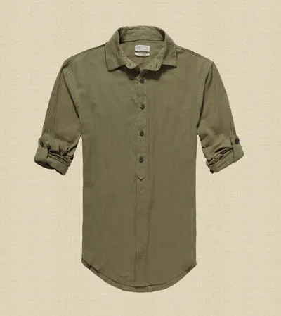 Men's Spring & Autumn Cotton Shirt