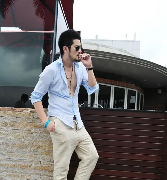Men's Spring & Autumn Cotton Shirt