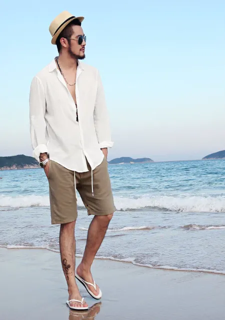 Men's Spring & Autumn Cotton Shirt