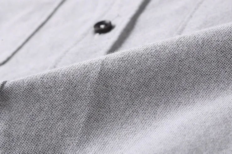 Men's Spring Long Sleeved Oxford Shirt