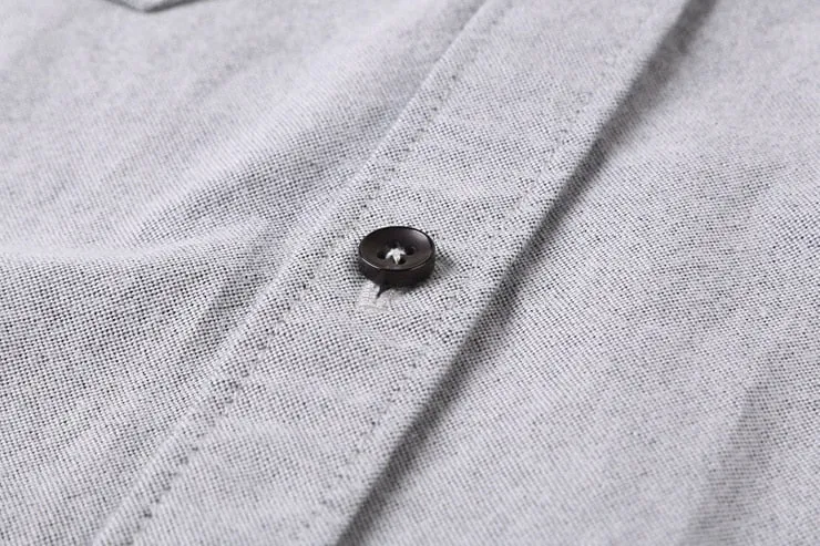 Men's Spring Long Sleeved Oxford Shirt