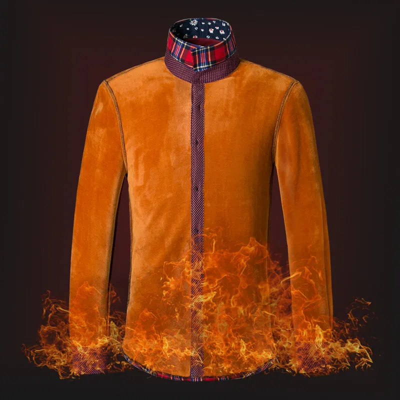 Men's Winter Flannel Shirt With Plaid