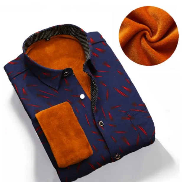 Men's Winter Flannel Shirt With Plaid