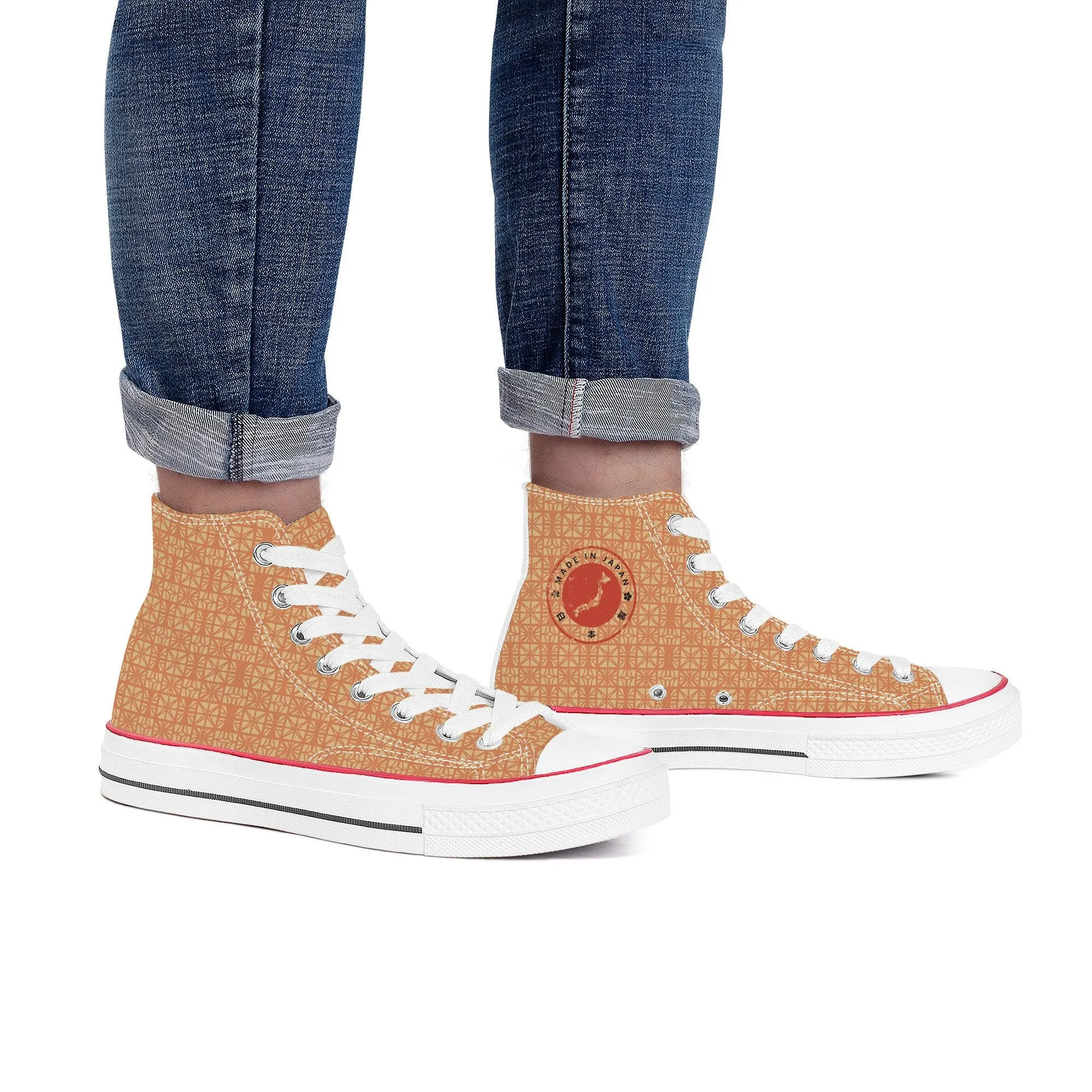 Orange Daimonjiya High Tops