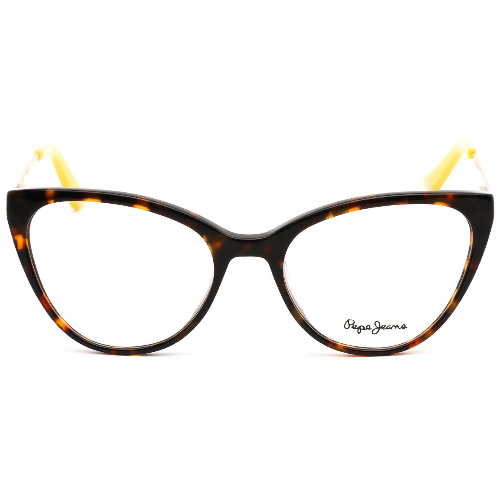 Pepe Jeans Women's Eyeglasses - Clear Demo Lens Tortoise Cat Eye Frame | PJ3360 C2