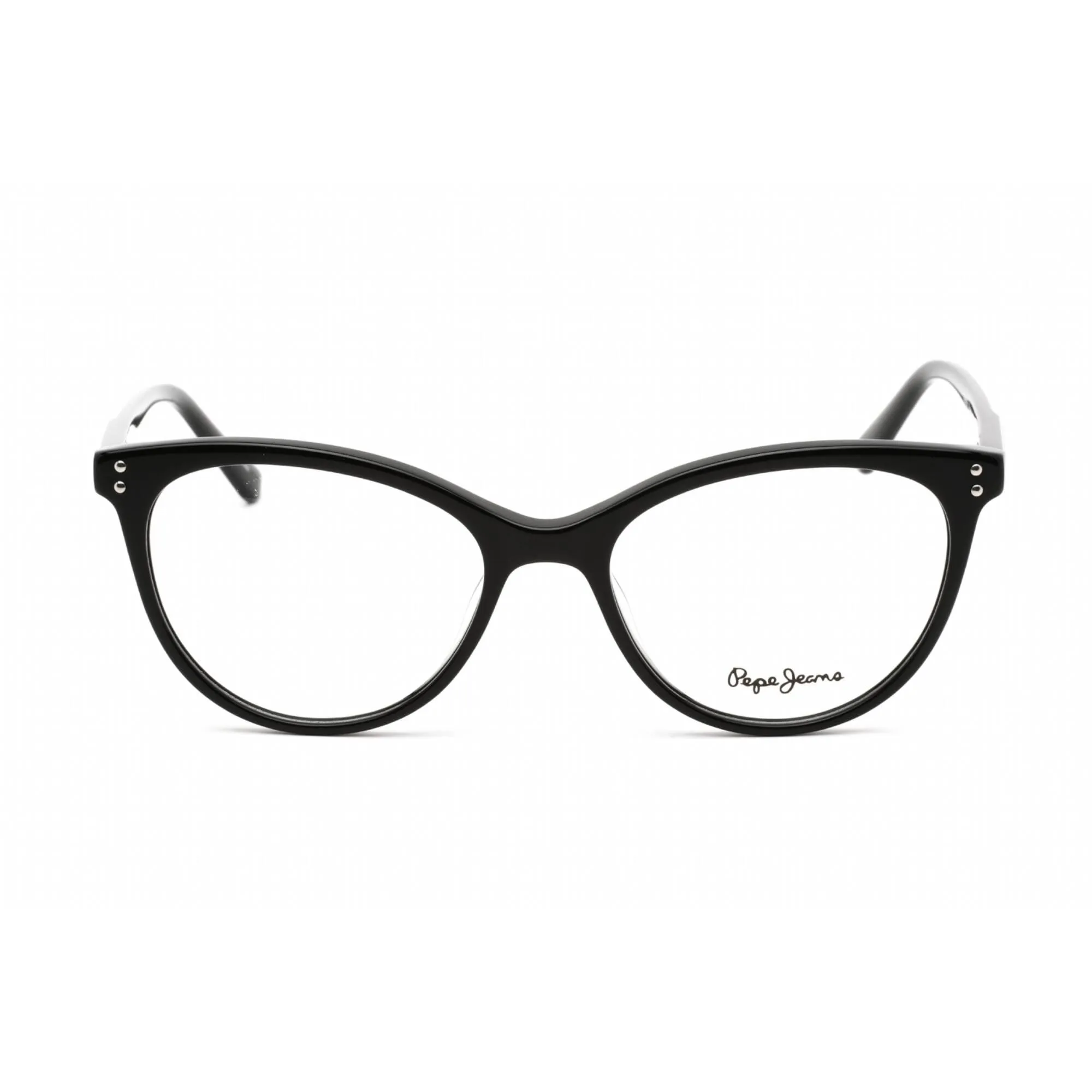 Pepe Jeans Women's Eyeglasses - Clear Lens Black Plastic Cat Eye Frame | PJ3398 C1