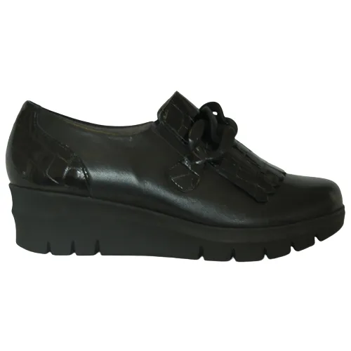 Pitillos Wedge Loafers  - 1641 - Black