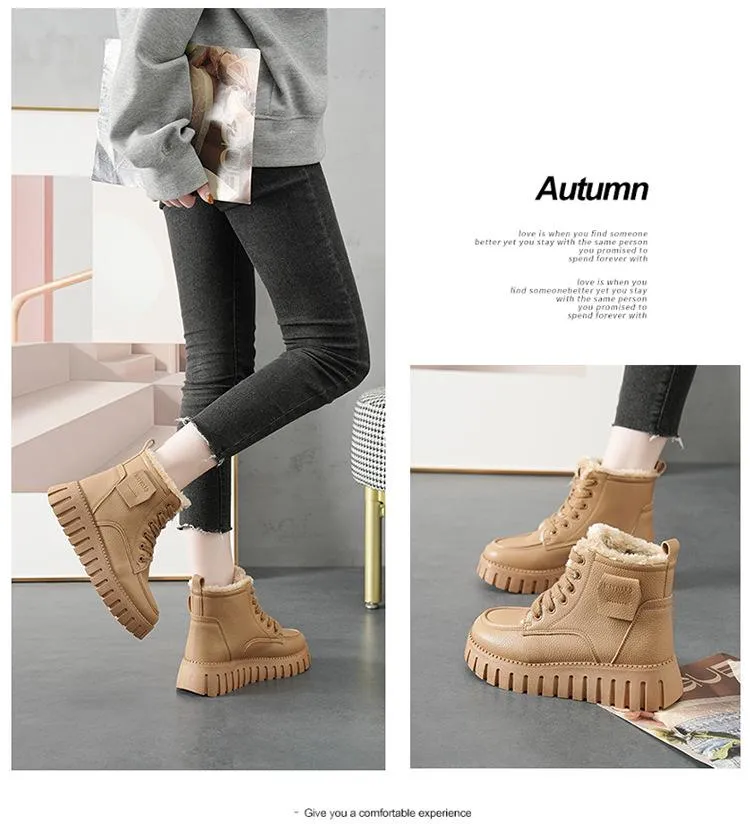 Platform Comfortable Warm Snow Boots