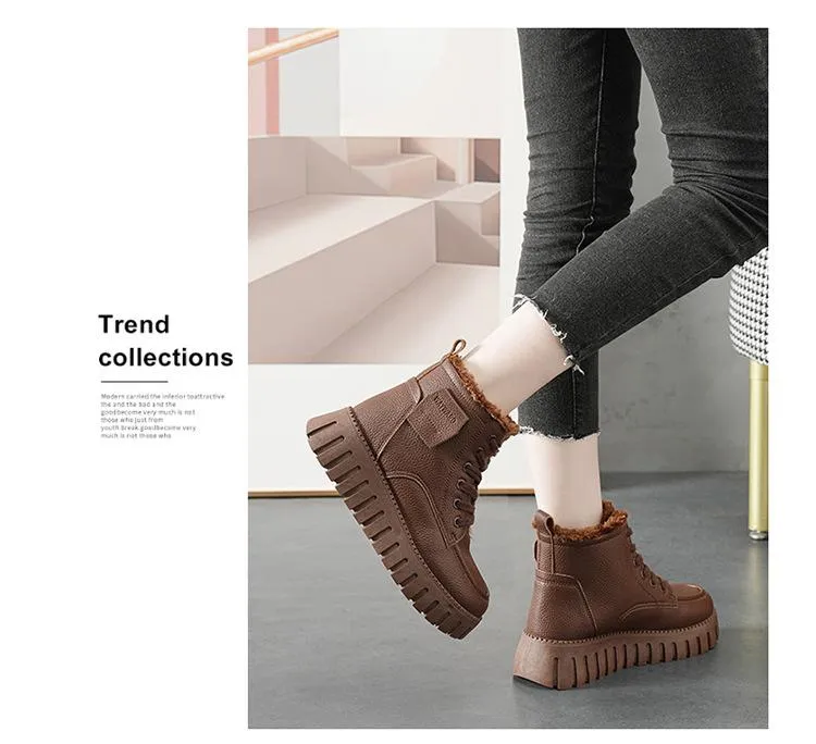 Platform Comfortable Warm Snow Boots