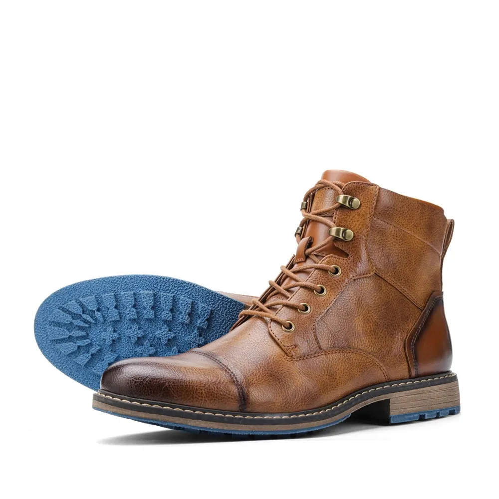 Retro Men Boots  Fashion Comfortable  Spring Leather Boots