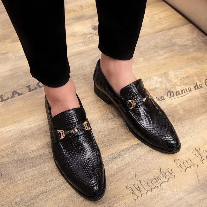 ROGUE Men's PU Leather Formal Loafers