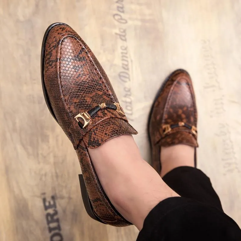 ROGUE Men's PU Leather Formal Loafers