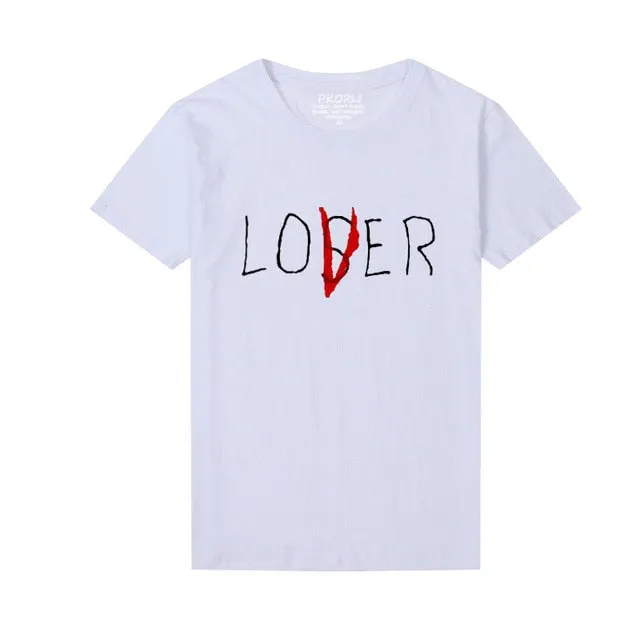 VenusFox Casual  Short Sleeve Loser Lover T-Shirt