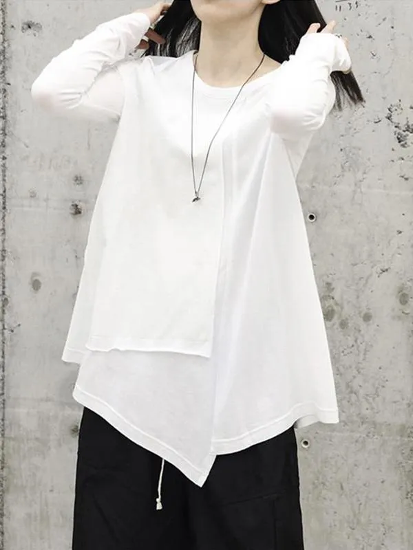 Vintage Irregular White Shirt