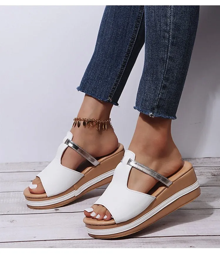 Women's casual wedge sandals