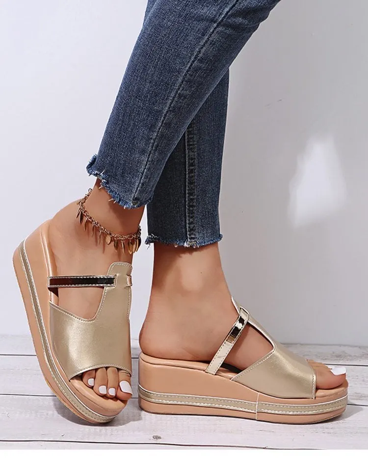 Women's casual wedge sandals