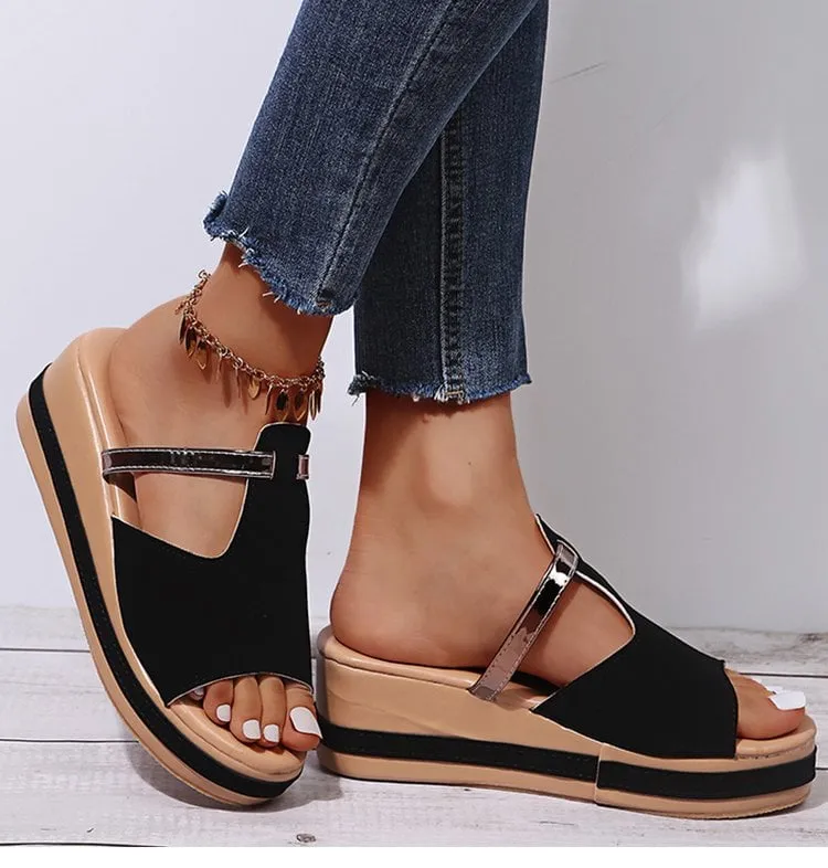 Women's casual wedge sandals