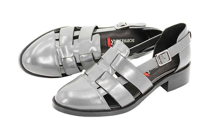 Women's Summer Casual Patent Leather Sandals